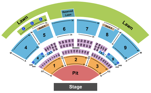 First Financial Credit Union Amphitheater Mumford & Sons Seating Chart